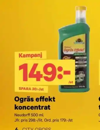 City Gross Ogräs effekt koncentrat erbjuda