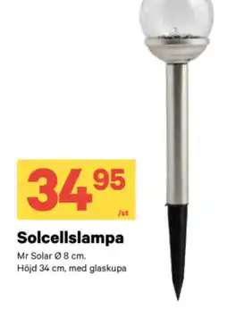 City Gross Solcellslampa erbjuda