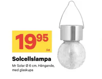 City Gross Solcellslampa erbjuda