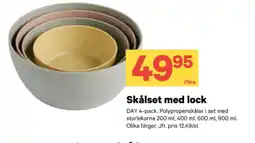 City Gross Skålset med lock erbjuda