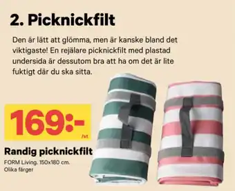 City Gross Randig picknickfilt erbjuda