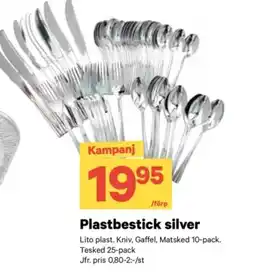 City Gross Plastbestick silver erbjuda