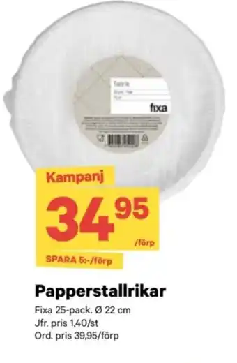 City Gross Papperstallrikar erbjuda