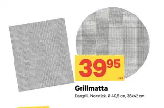 City Gross Grillmatta erbjuda