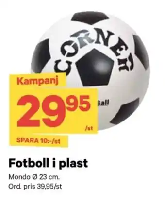 City Gross Fotboll i plast erbjuda