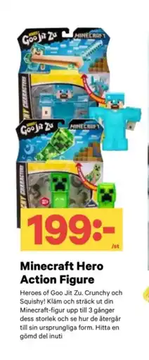 City Gross Minecraft hero action figure erbjuda
