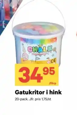 City Gross Gatukritor i hink erbjuda