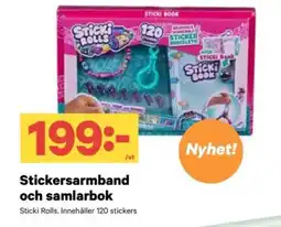 City Gross Stickersarmband och samlarbok erbjuda