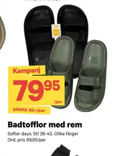 City Gross Badtofflor med rem erbjuda