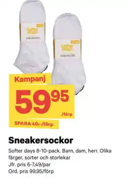 City Gross Sneakersockor erbjuda
