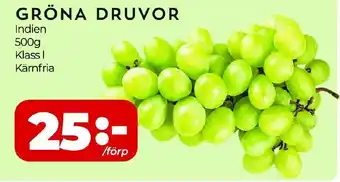 Matrix Butikerna Gröna druvor erbjuda