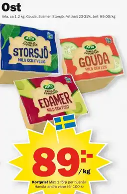 Pekås Ost erbjuda
