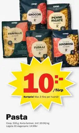 Pekås COOP Pasta erbjuda