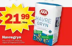 Pekås AXA Havregryn erbjuda