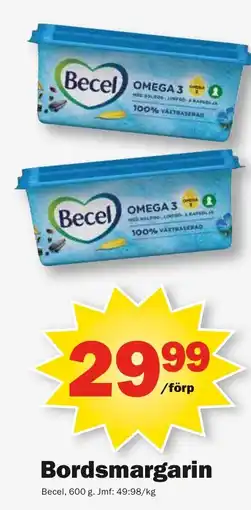 Pekås BECEL Bordsmargarin erbjuda