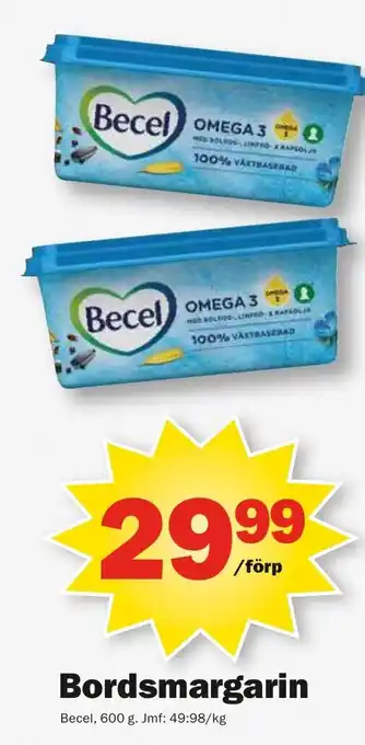 Pekås BECEL Bordsmargarin erbjuda