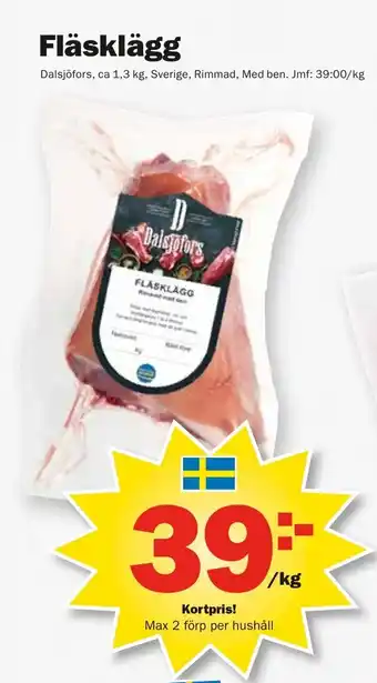 Pekås Fläsklägg erbjuda