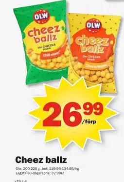 Pekås Cheez ballz erbjuda