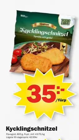 Pekås Kycklingschnitzel erbjuda