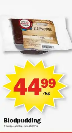 Pekås RYBERGS Blodpudding erbjuda