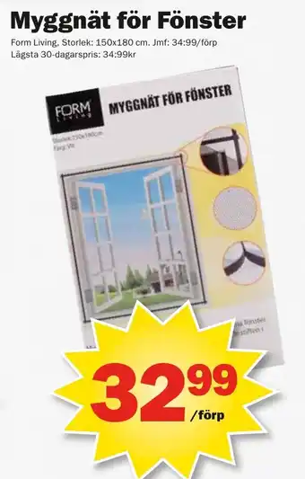 Pekås Myggnät för fönster erbjuda