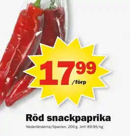 Pekås Röd snackpaprika erbjuda