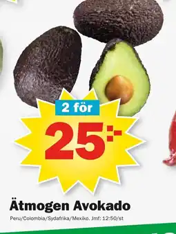 Pekås Ätmogen avokado erbjuda