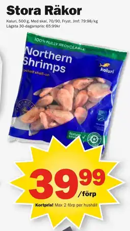 Pekås Stora räkor erbjuda