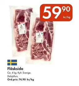 Snabbgross Fläsksida erbjuda