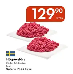 Snabbgross Högrevsfärs erbjuda