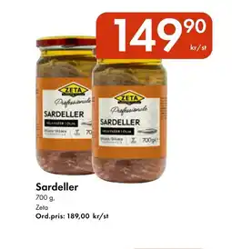Snabbgross ZETA Sardeller erbjuda