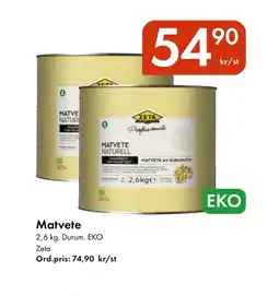 Snabbgross ZETA Matvete erbjuda