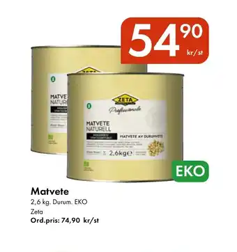 Snabbgross ZETA Matvete erbjuda