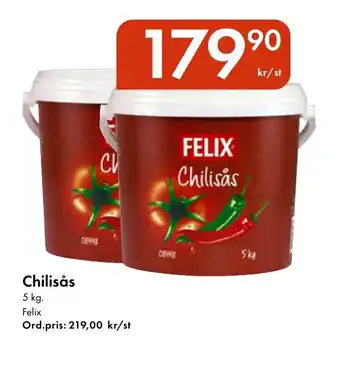 Snabbgross FELIX Chilisås erbjuda