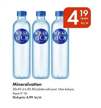 Snabbgross AQUA D'OR Mineralvatten erbjuda