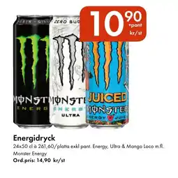 Snabbgross MONSTER ENERGY Energidryck erbjuda