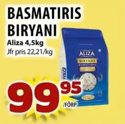 Matvärlden Tensta ALIZA Basmatiris biryani erbjuda