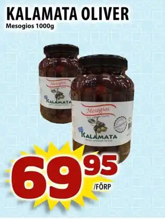 Matvärlden Tensta MESOGIOS Kalamata oliver erbjuda