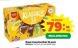 Stora Coop Glass klassikerlåda 18-pack erbjuda