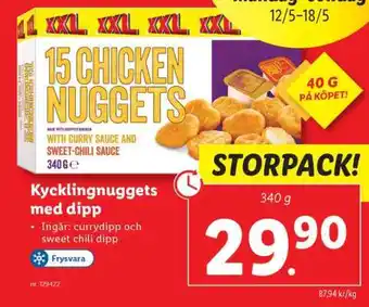 Lidl 15 Chicken Nuggets erbjuda