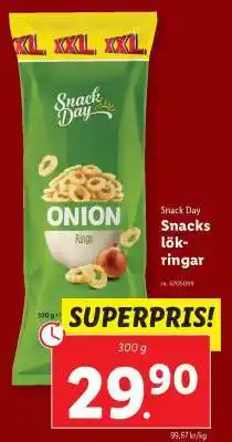 Lidl Snack Day Snacks lökringar erbjuda