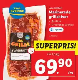 Lidl Marinerade grillskivor erbjuda