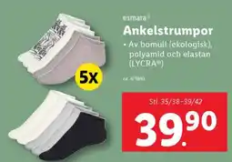 Lidl esmera Ankelstrumpor erbjuda