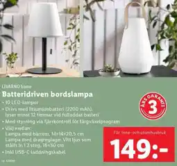Lidl Batteridriven bordslampa erbjuda