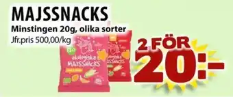 Matvärlden Tensta Majssnacks erbjuda