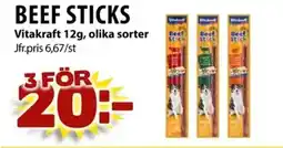 Matvärlden Tensta VITAKRAFT Beef sticks erbjuda