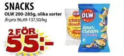 Matvärlden Tensta OLW Snacks erbjuda