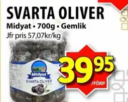 Matvärlden Tensta MIDYAT Svarta oliver erbjuda