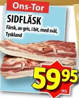 Matvärlden Tensta Sidfläsk erbjuda