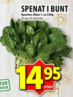 Matvärlden Tensta Spenat i bunt erbjuda